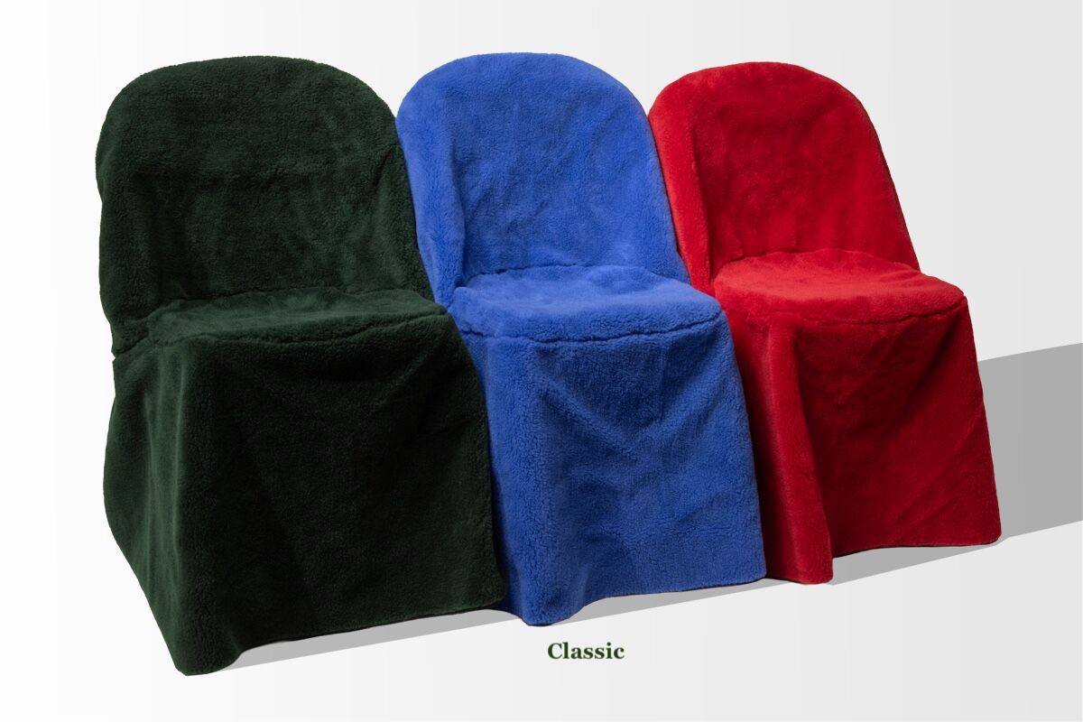 green, blue, burgundy chair covers